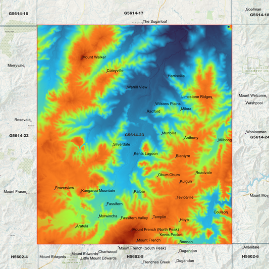Kalbar 1m Digital Elevation Model (G5614-23)