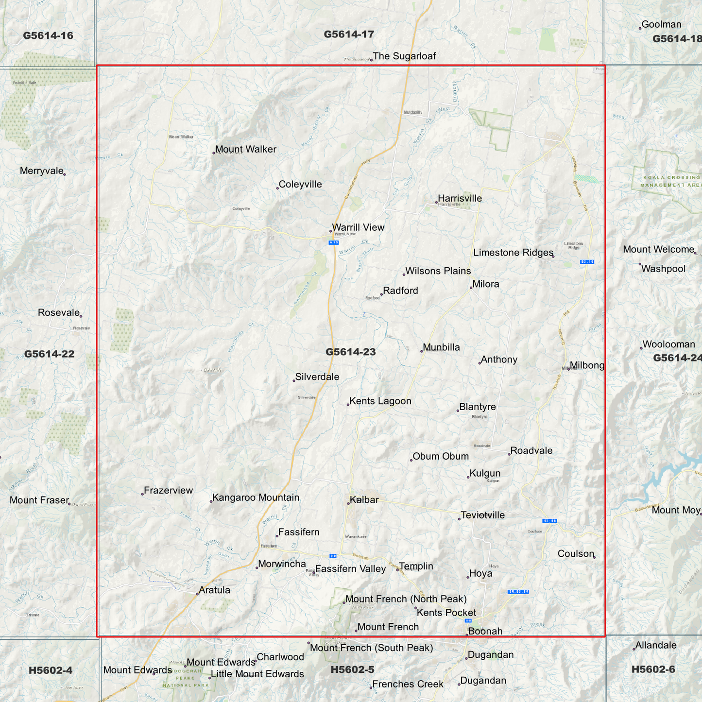 Kalbar 1m Digital Elevation Model (G5614-23)