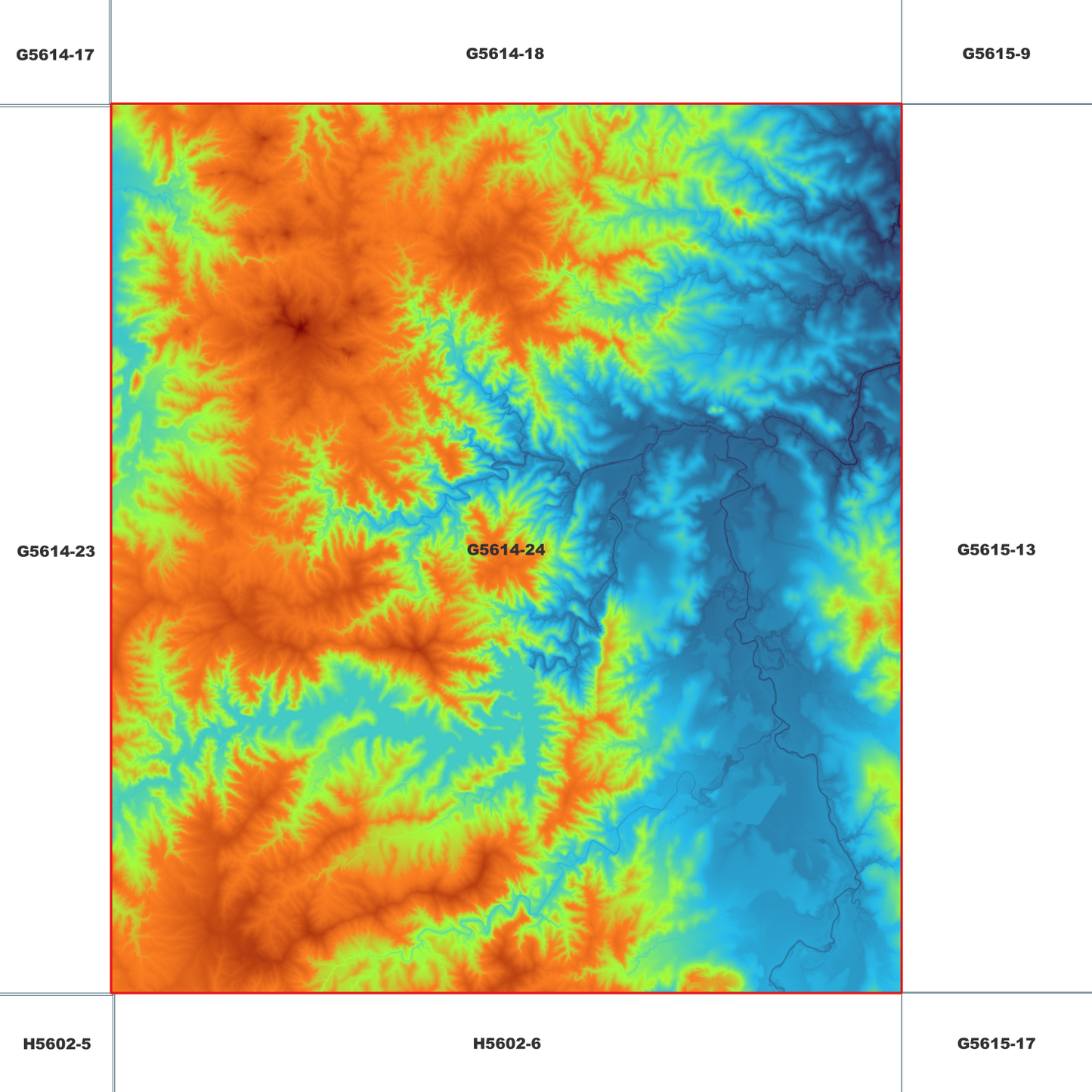 Beaudesert 1m Digital Elevation Model (G5614-24)