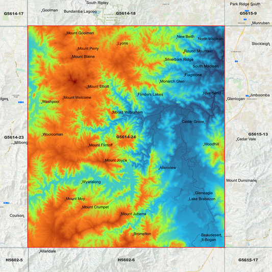 Beaudesert 1m Digital Elevation Model (G5614-24)