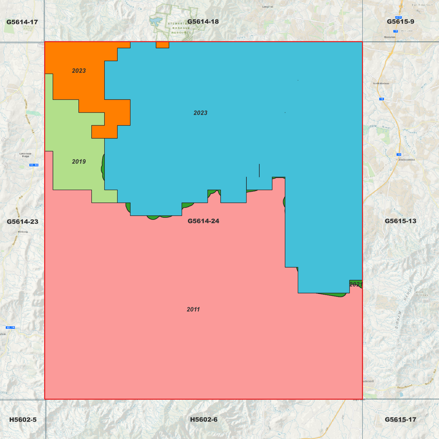 Beaudesert 1m Digital Elevation Model (G5614-24)