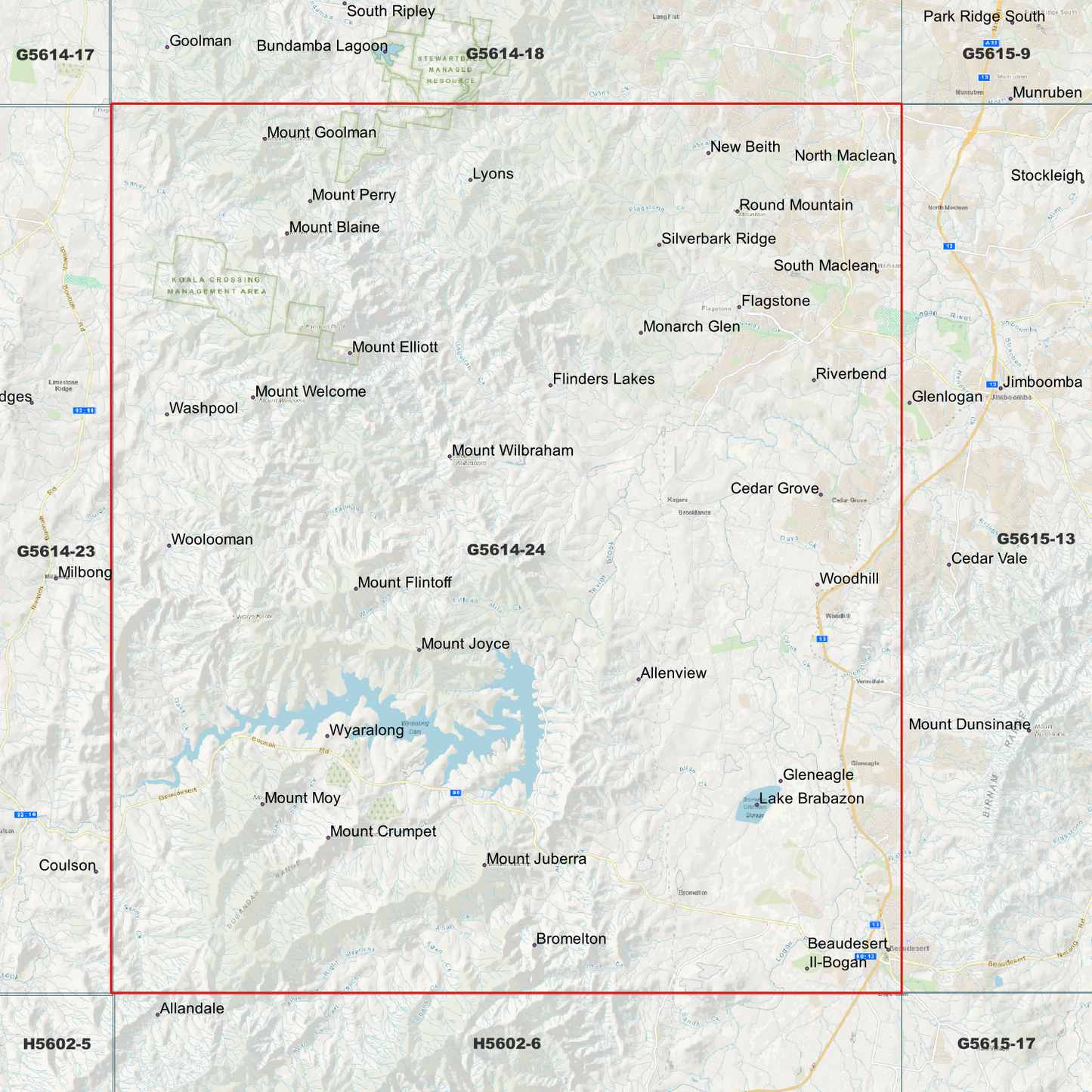 Beaudesert 1m Digital Elevation Model (G5614-24)