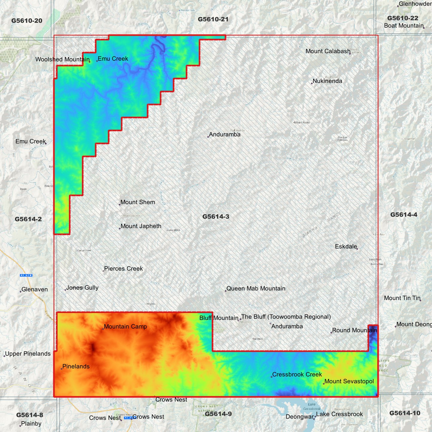 Bluff 1m Digital Elevation Model (G5614-3)