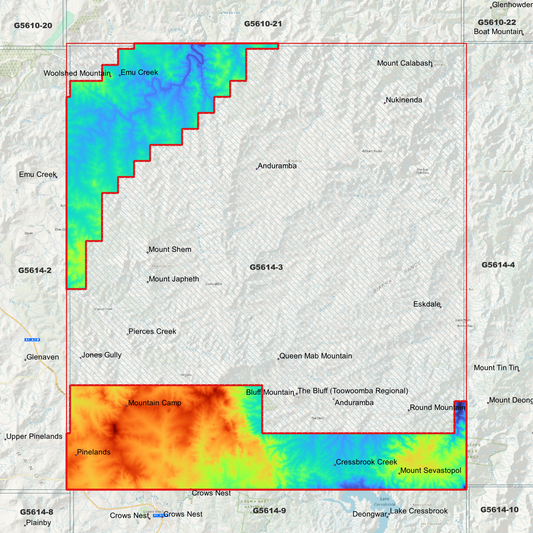 Bluff 1m Digital Elevation Model (G5614-3)