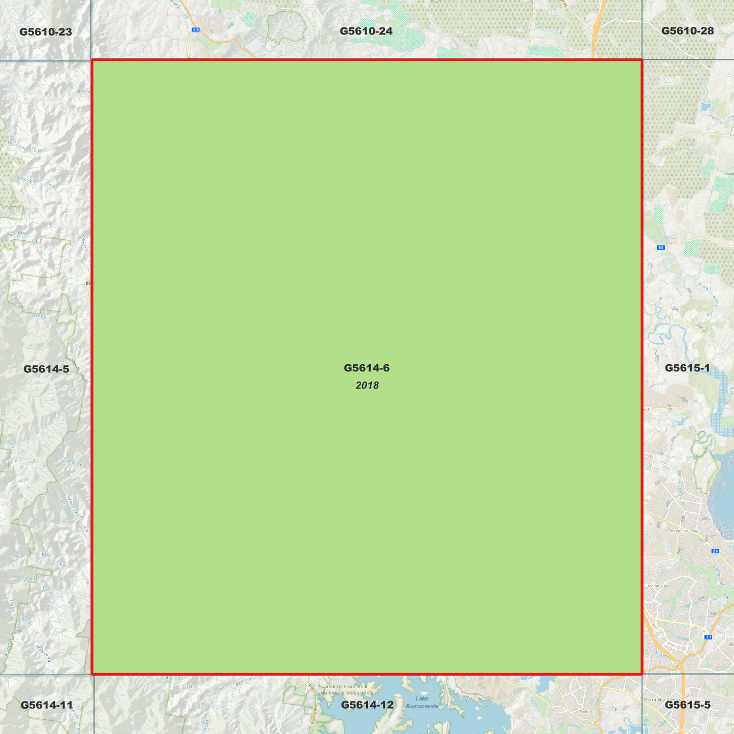 Caboolture 1m Digital Elevation Model (G5614-6)