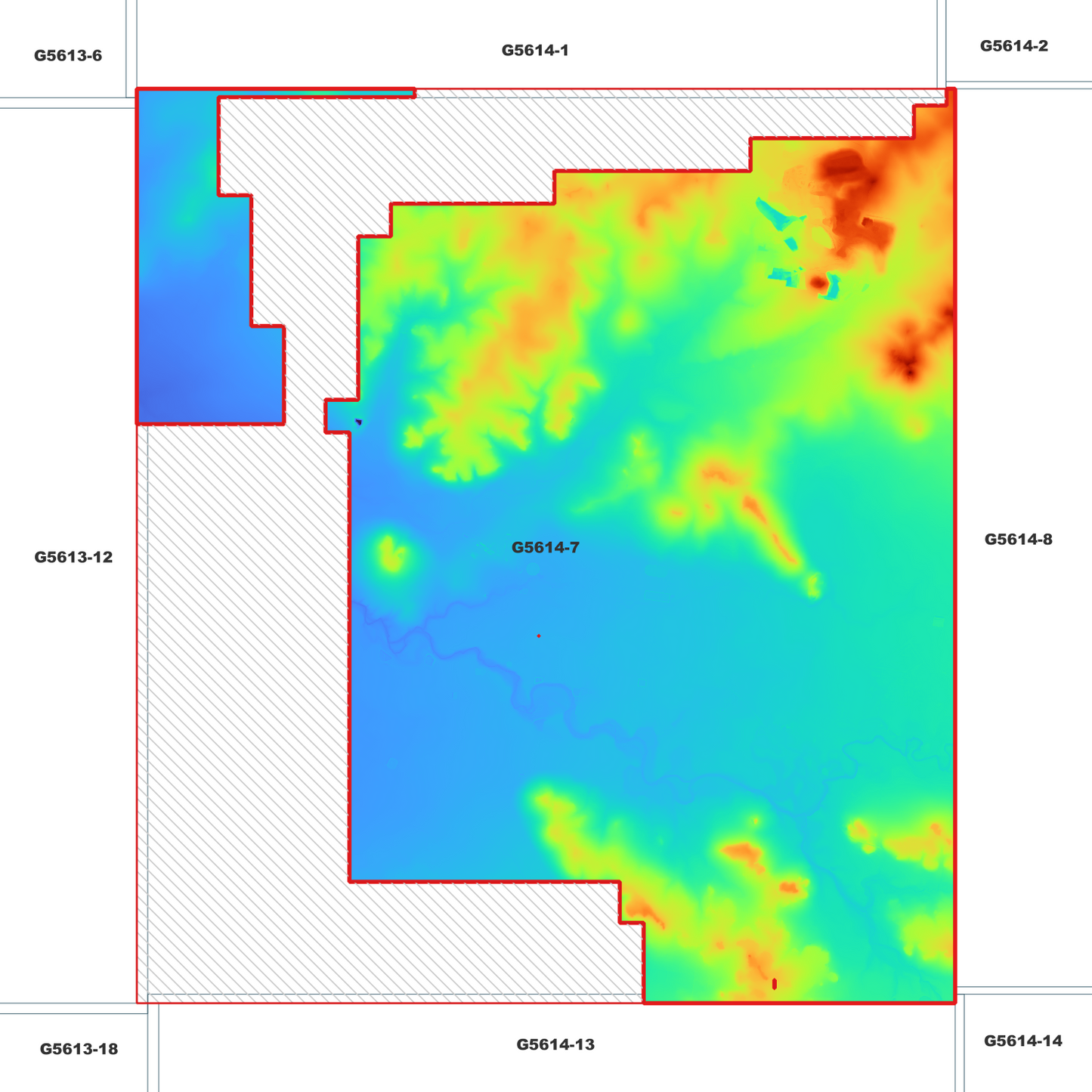 Oakey 1m Digital Elevation Model (G5614-7)