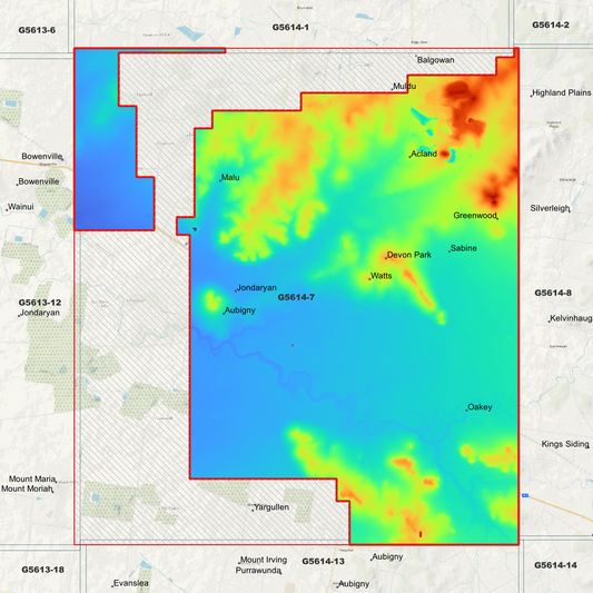 Oakey 1m Digital Elevation Model (G5614-7)