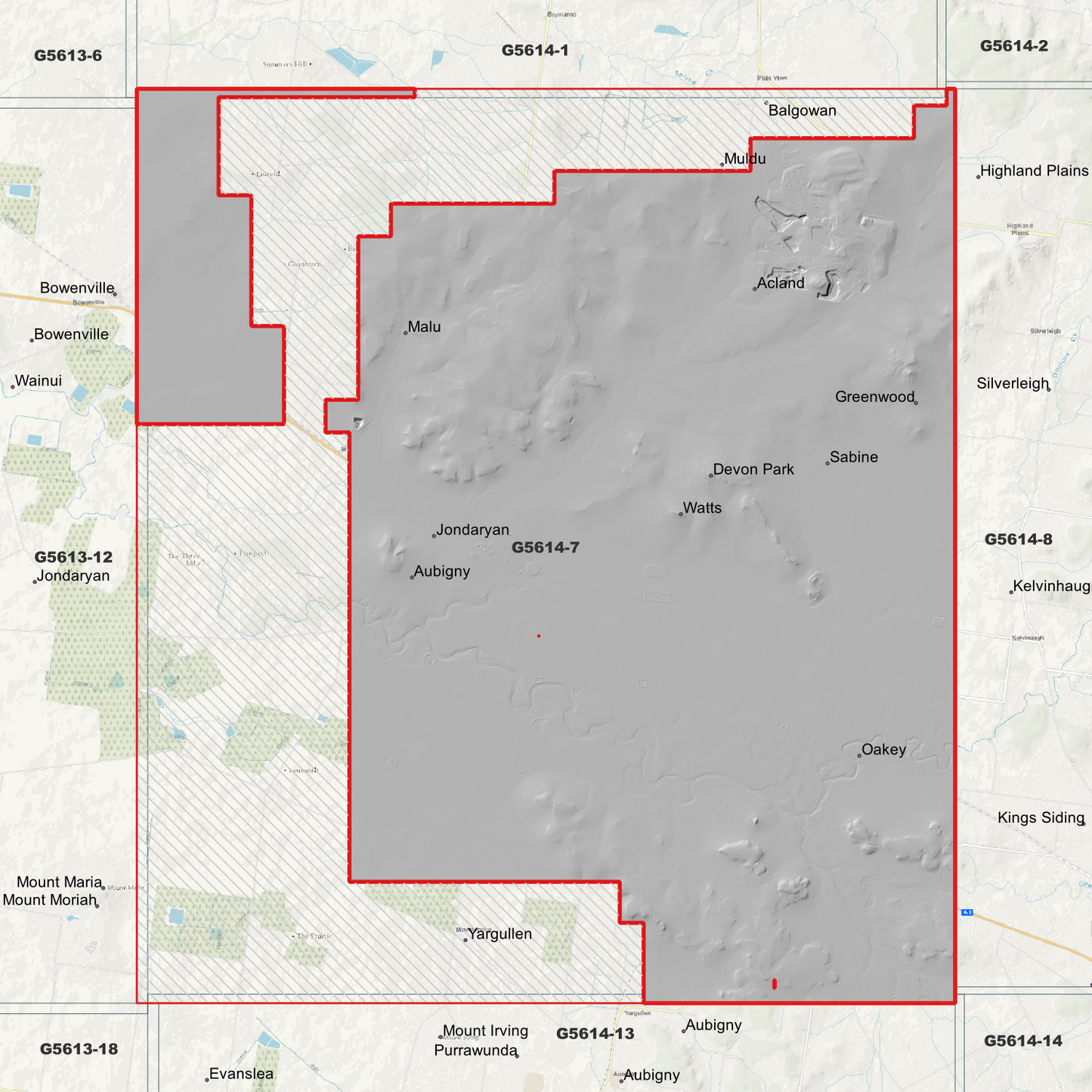 Oakey 1m Digital Elevation Model (G5614-7)