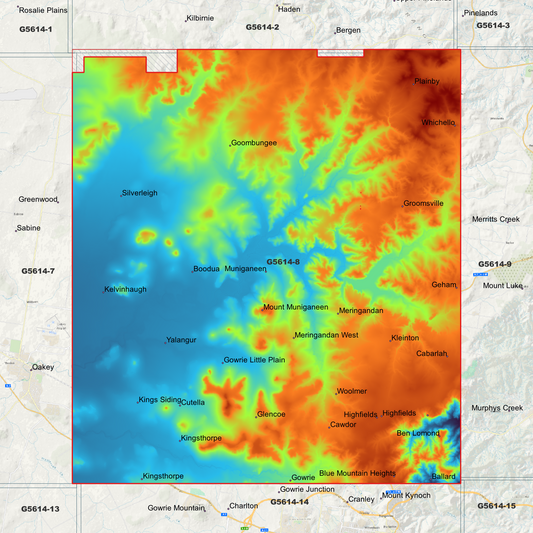 Highfields 1m Digital Elevation Model (G5614-8)