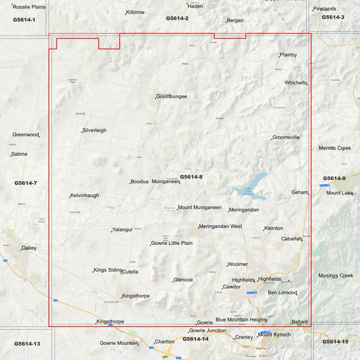 Highfields 1m Digital Elevation Model (G5614-8)