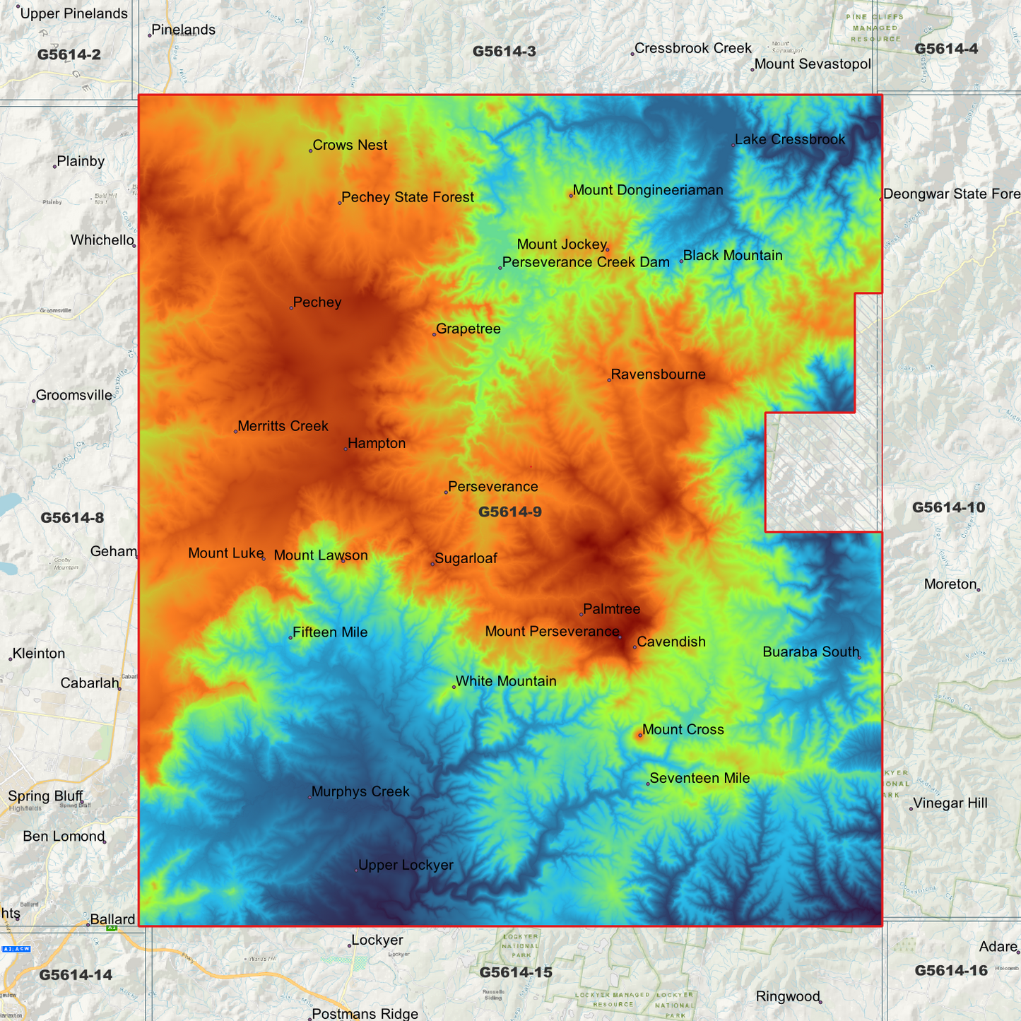 Cressbrook 1m Digital Elevation Model (G5614-9)