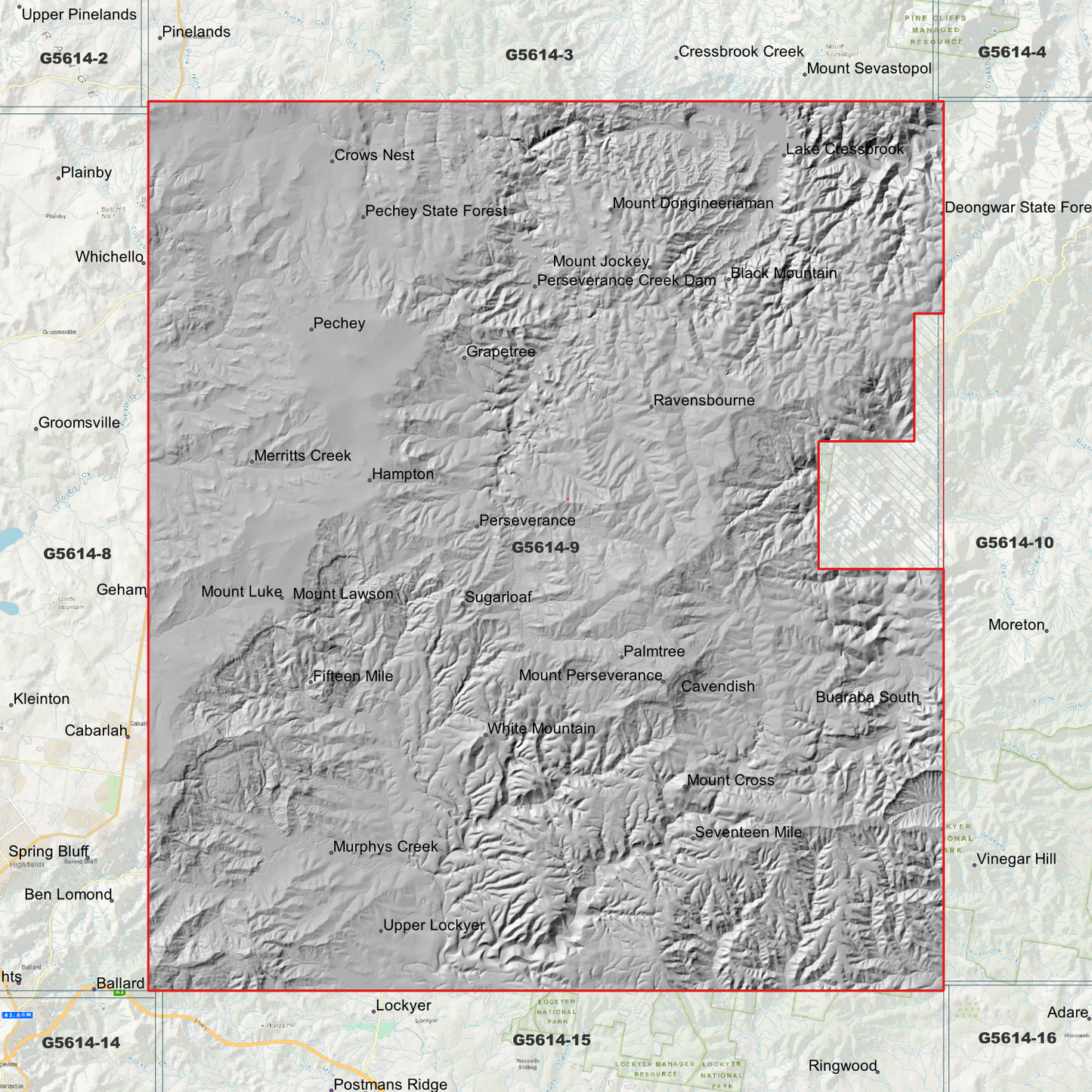 Cressbrook 1m Digital Elevation Model (G5614-9)