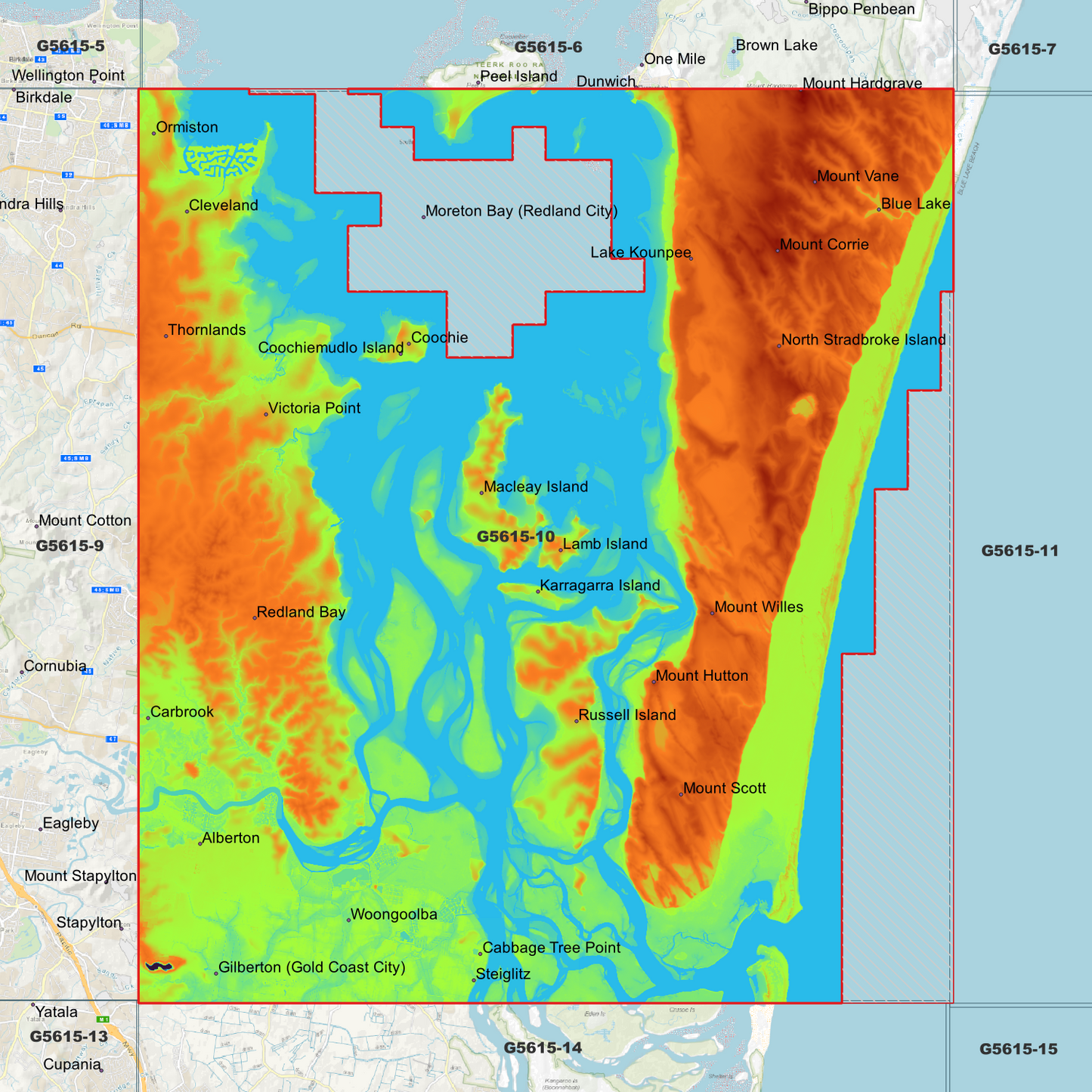 Redland 1m Digital Elevation Model (G5615-10)