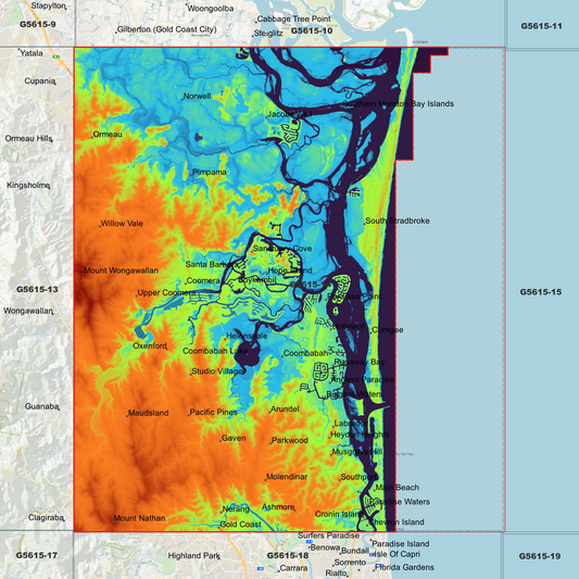 Coomera 1m Digital Elevation Model (G5615-14)