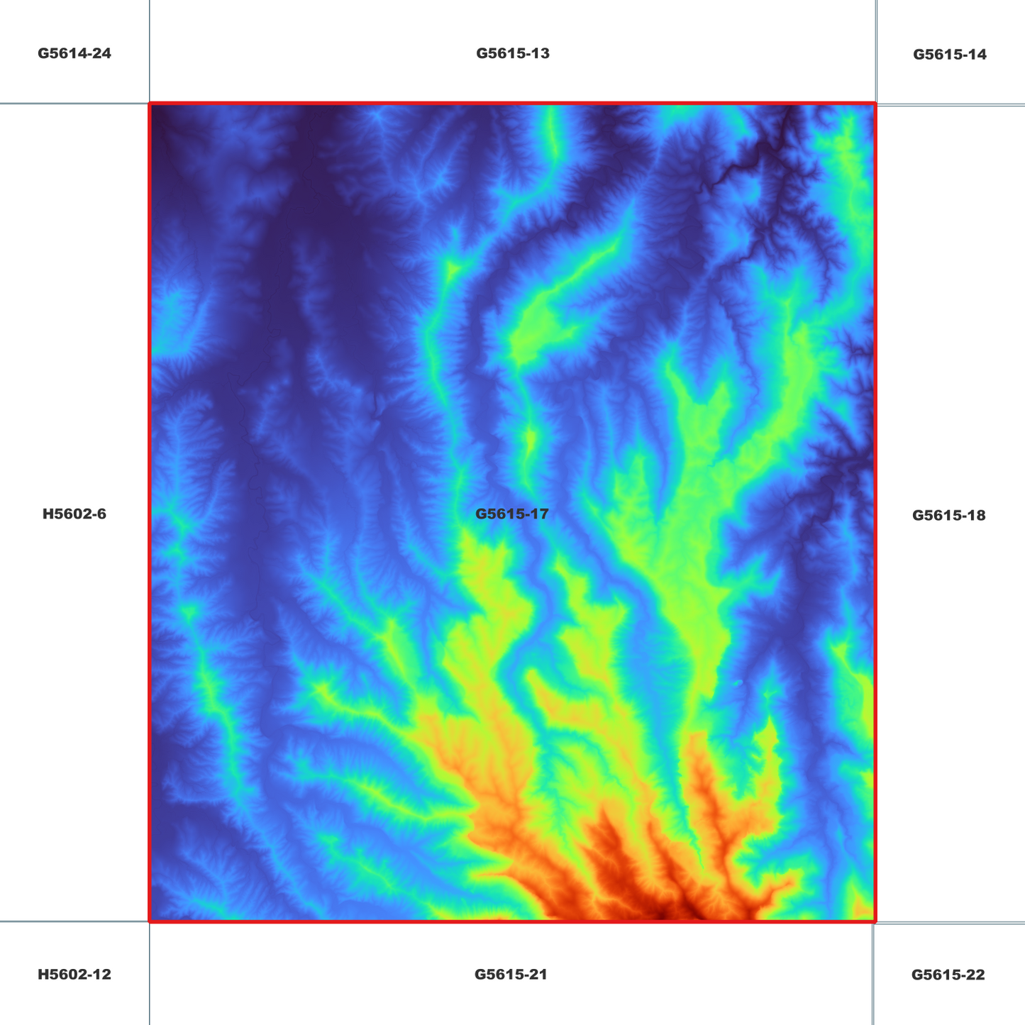 Binna 1m Digital Elevation Model (G5615-17)