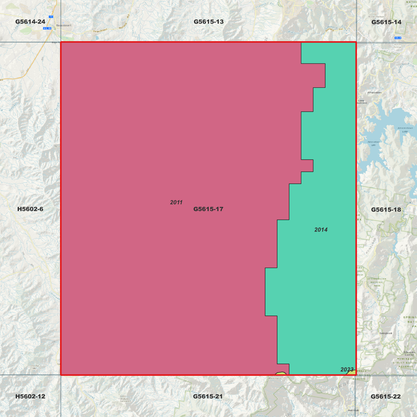 Binna 1m Digital Elevation Model (G5615-17)