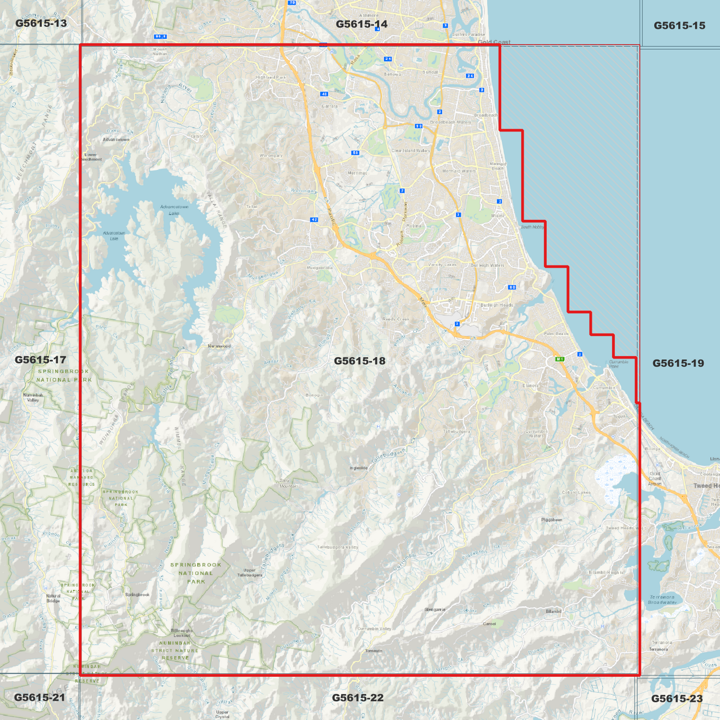 Mudgeeraba 1m Digital Elevation Model (G5615-18)