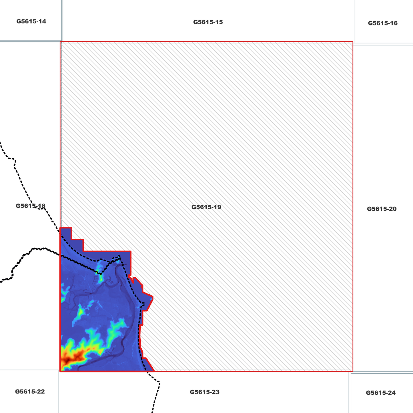 Tweed 1m Digital Elevation Model (G5615-19)