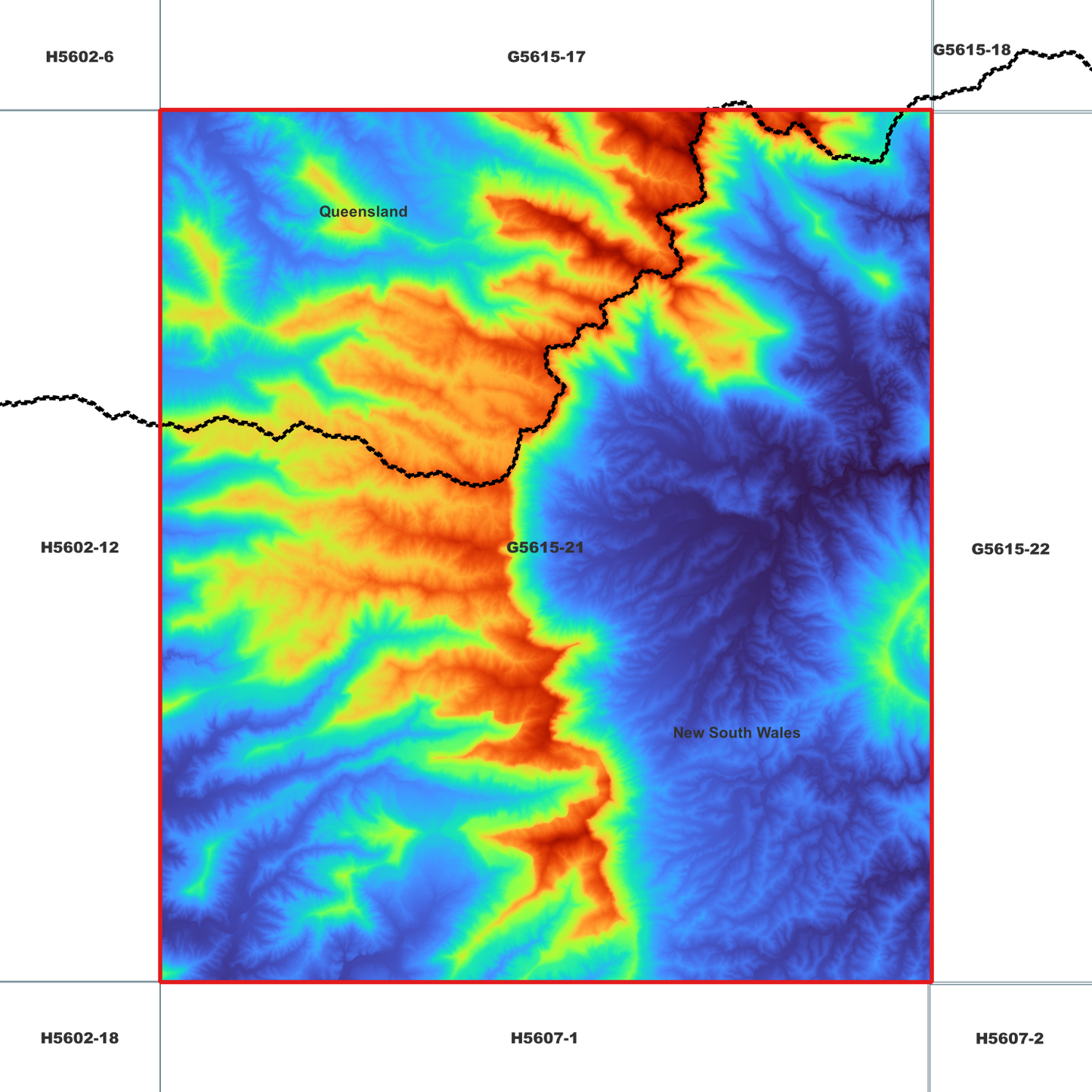 Lamington 1m Digital Elevation Model (G5615-21)