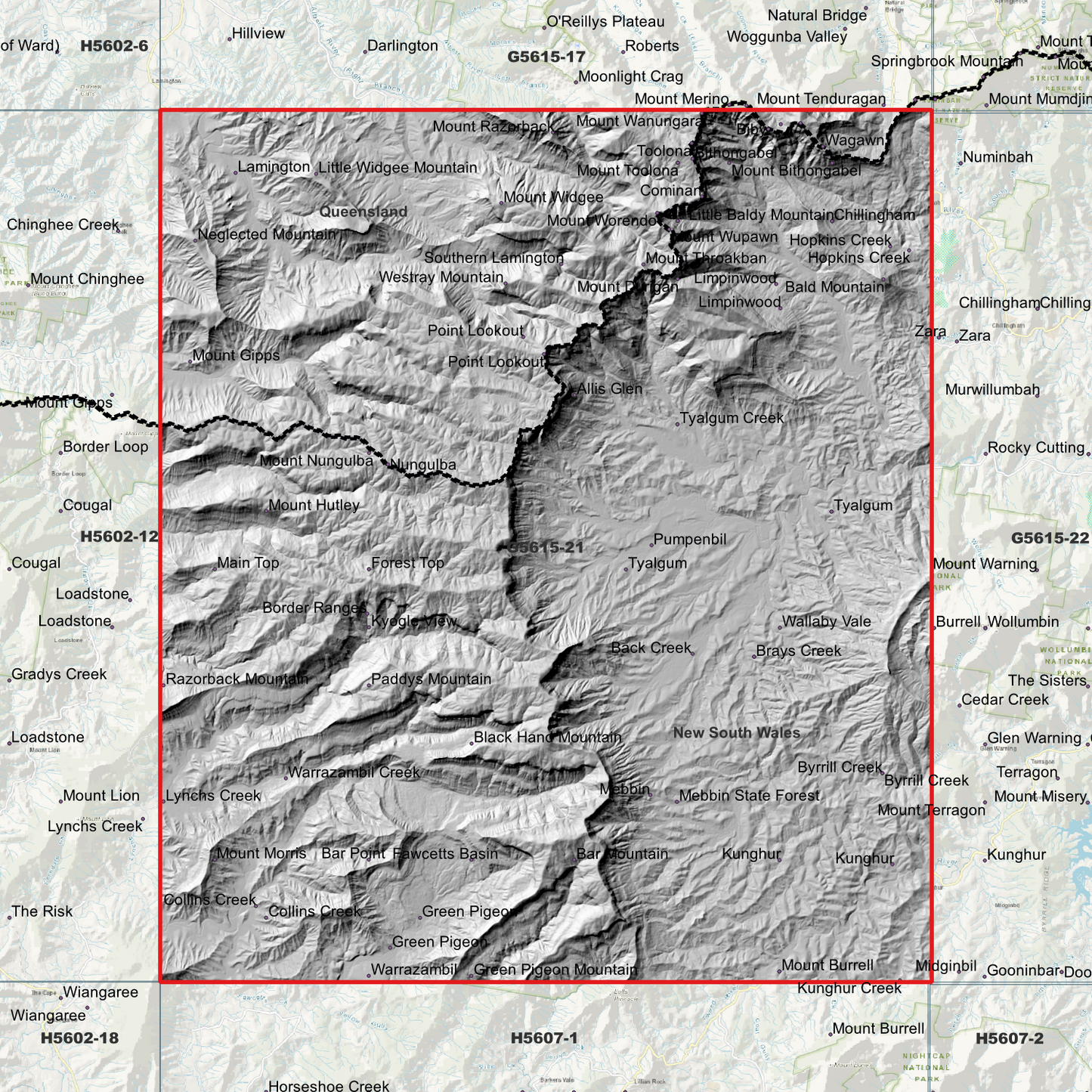 Lamington 1m Digital Elevation Model (G5615-21)
