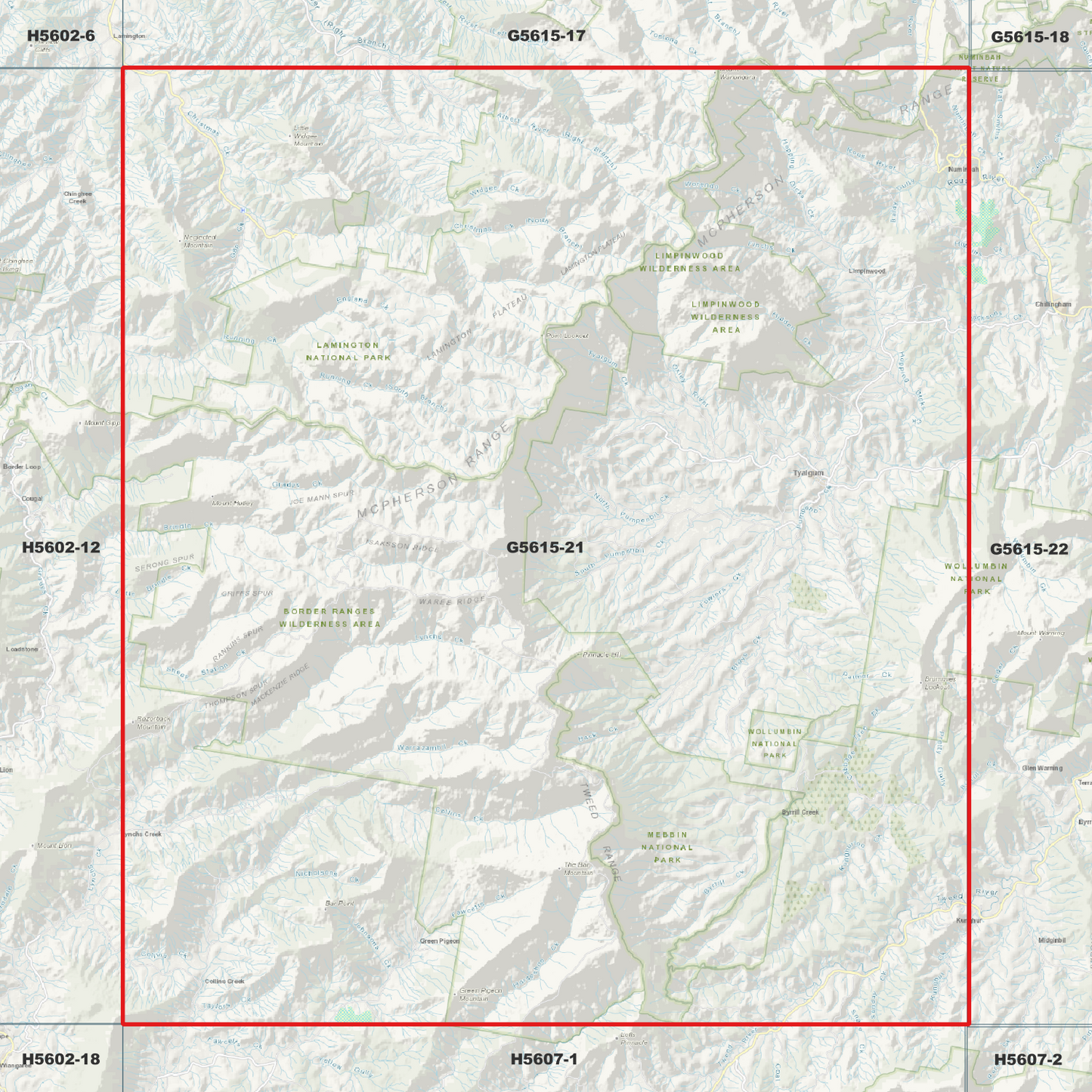 Lamington 1m Digital Elevation Model (G5615-21)
