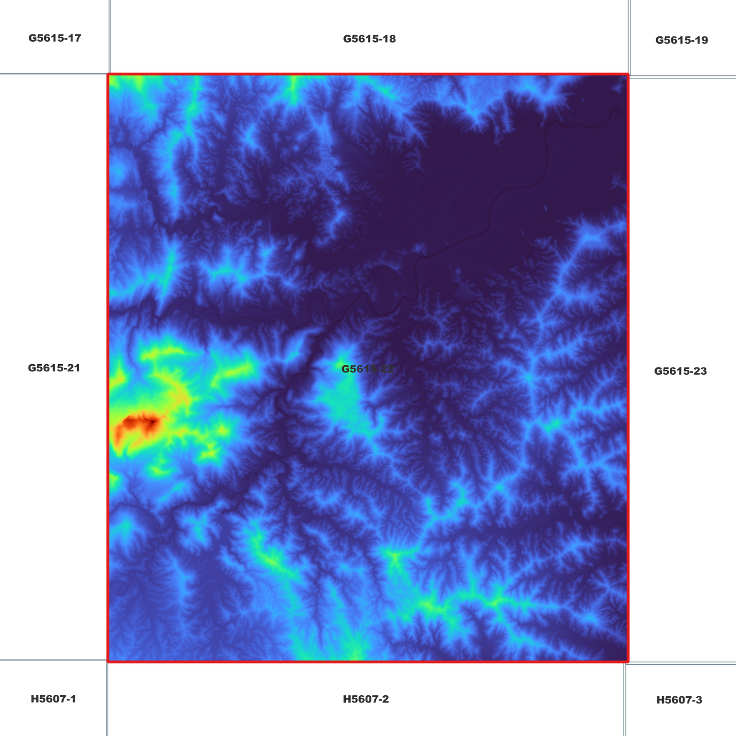 Murwillumbah 1m Digital Elevation Model (G5615-22)