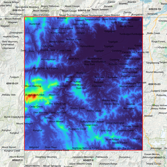 Murwillumbah 1m Digital Elevation Model (G5615-22)