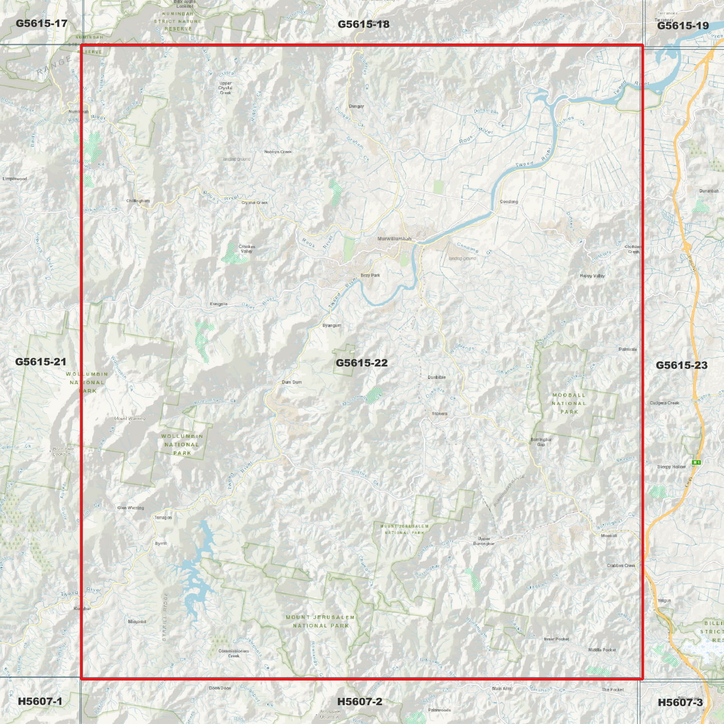 Murwillumbah 1m Digital Elevation Model (G5615-22)