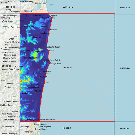 Pottsville 1m Digital Elevation Model (G5615-23)