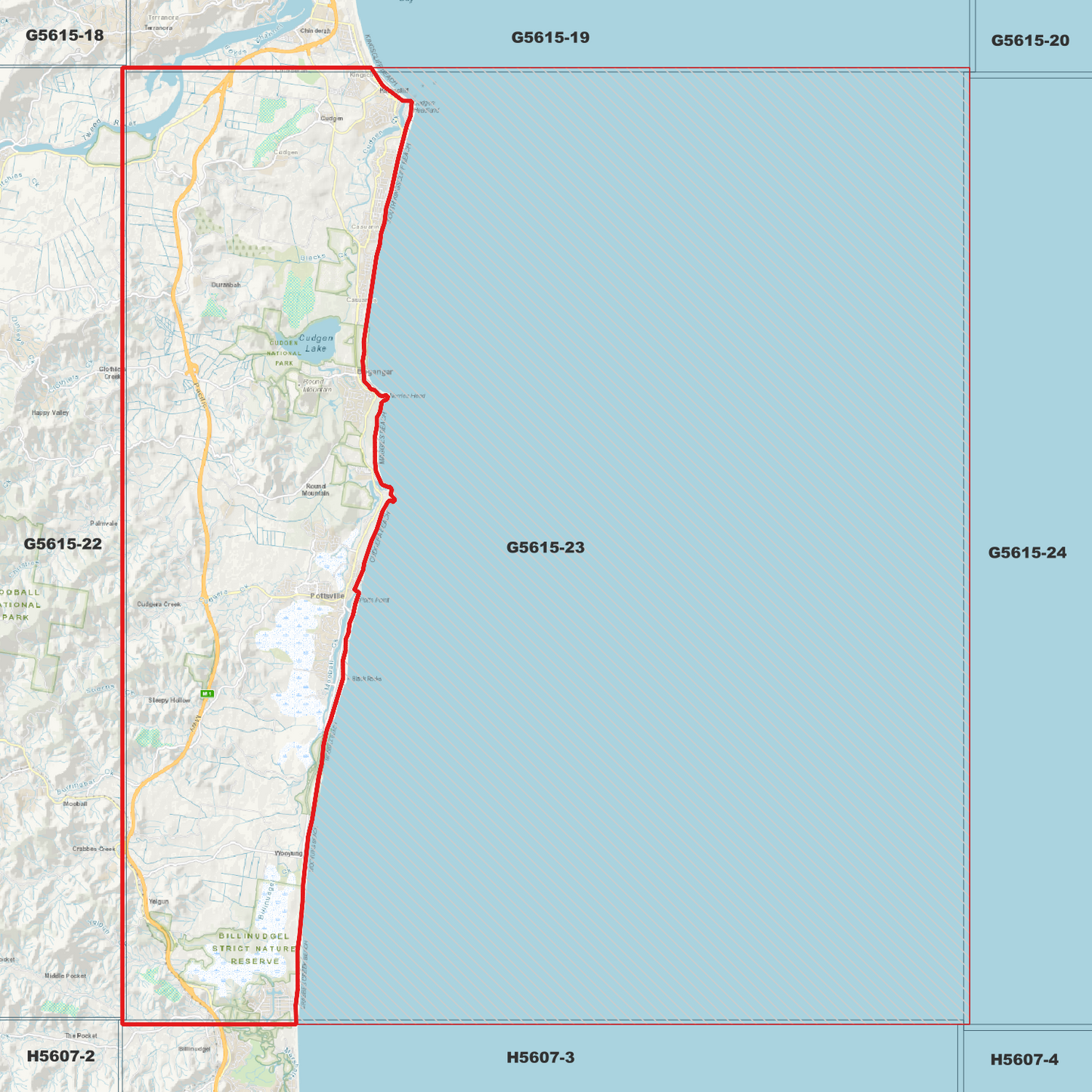 Pottsville 1m Digital Elevation Model (G5615-23)