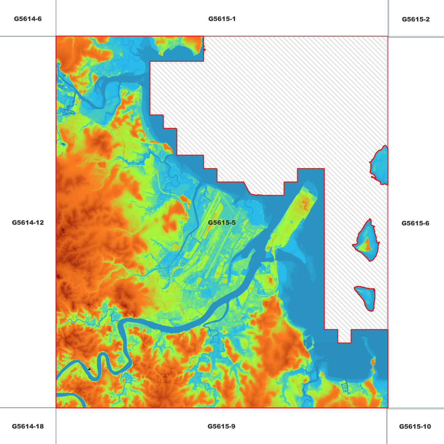 Brisbane 1m Digital Elevation Model (G5615-5)