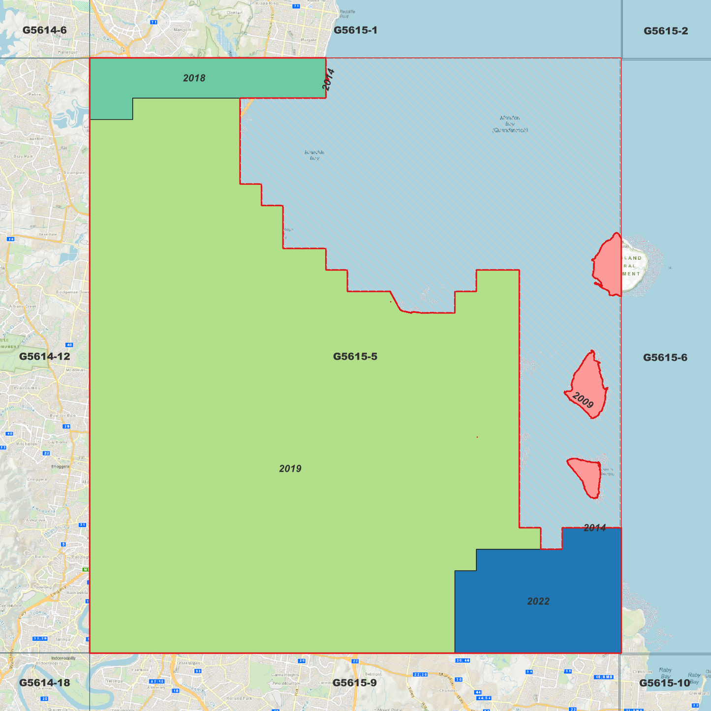 Brisbane 1m Digital Elevation Model (G5615-5)