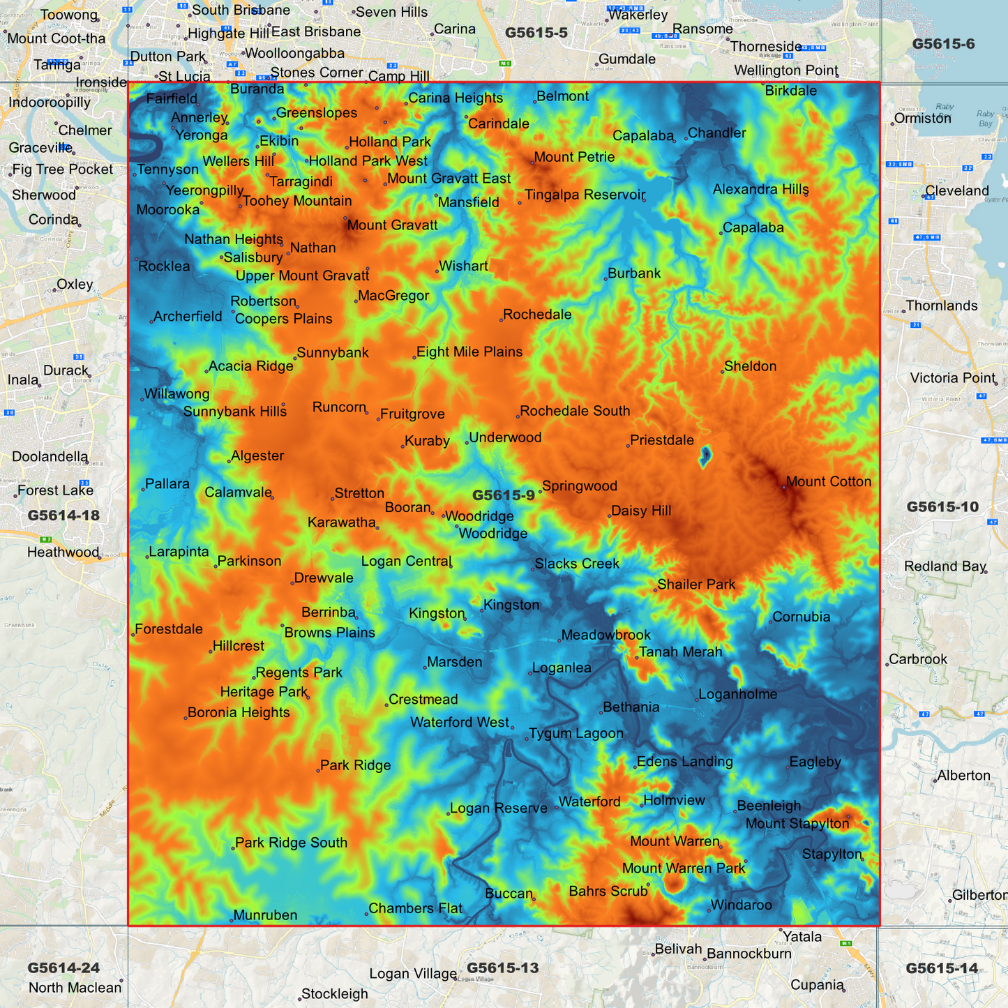 Wishart 1m Digital Elevation Model (G5615-9)