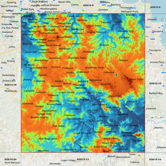 Wishart 1m Digital Elevation Model (G5615-9)