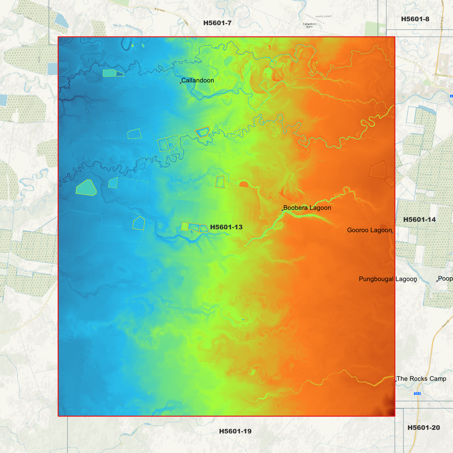 Boobera Lagoon 1m Digital Elevation Model (H5601-13)