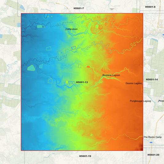Boobera Lagoon 1m Digital Elevation Model (H5601-13)
