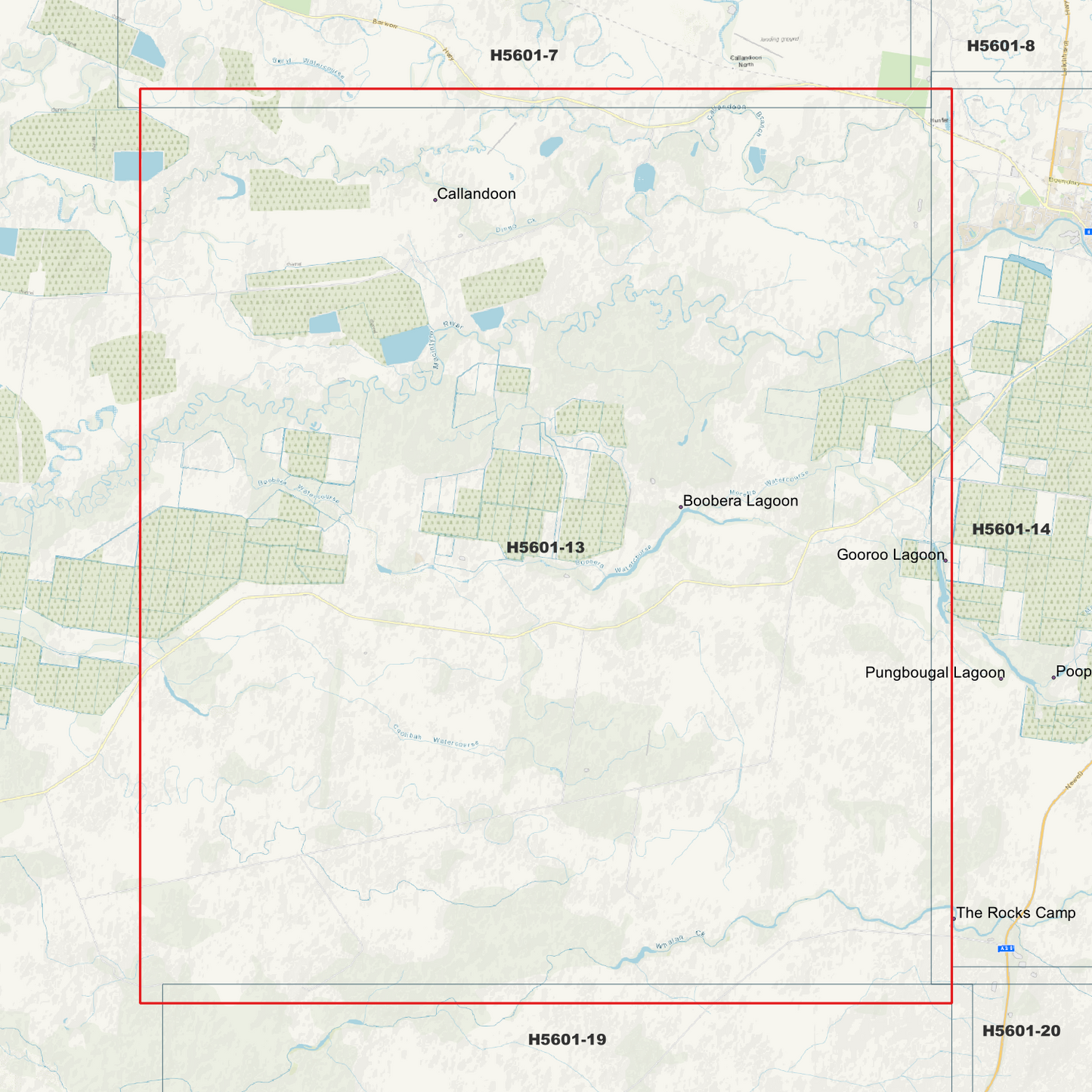 Boobera Lagoon 1m Digital Elevation Model (H5601-13)