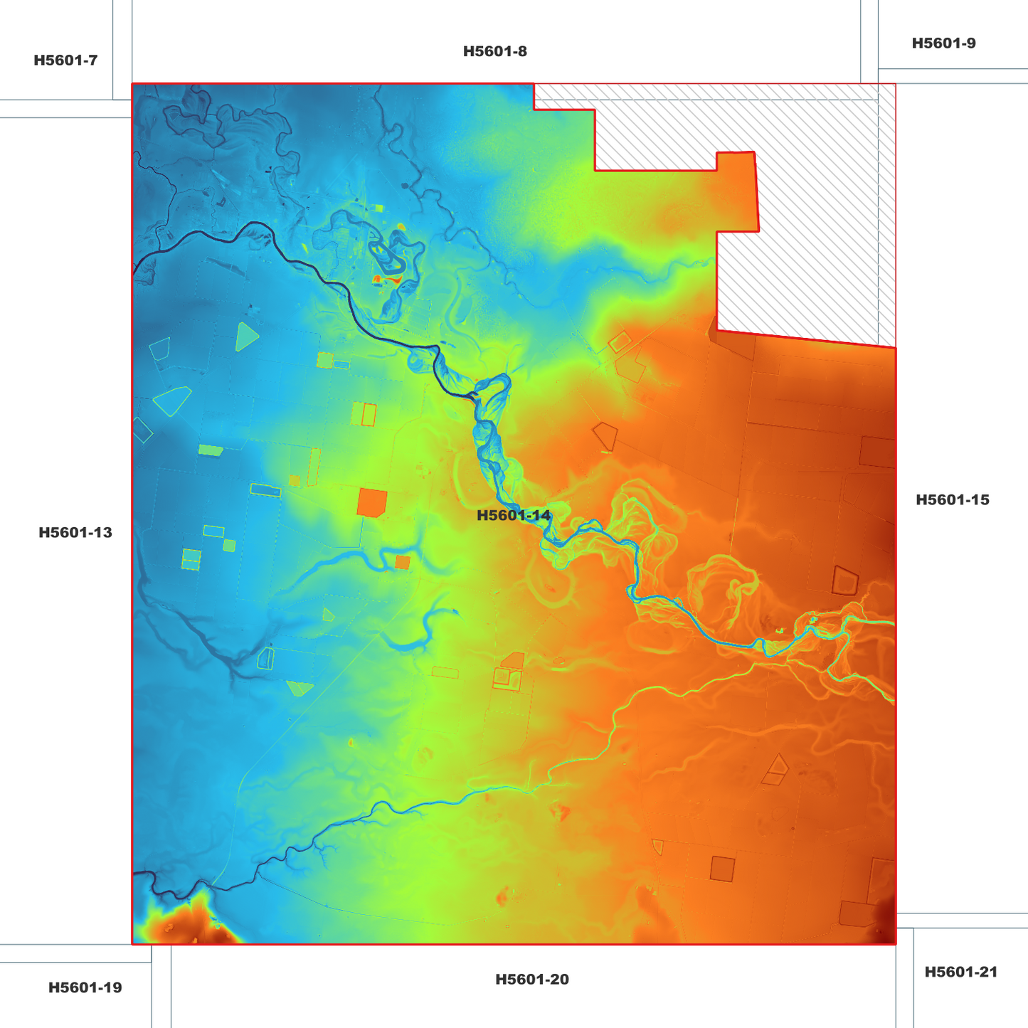 Goondiwindi 1m Digital Elevation Model (H5601-14)