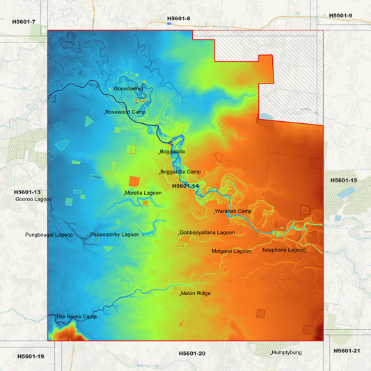 Goondiwindi 1m Digital Elevation Model (H5601-14)