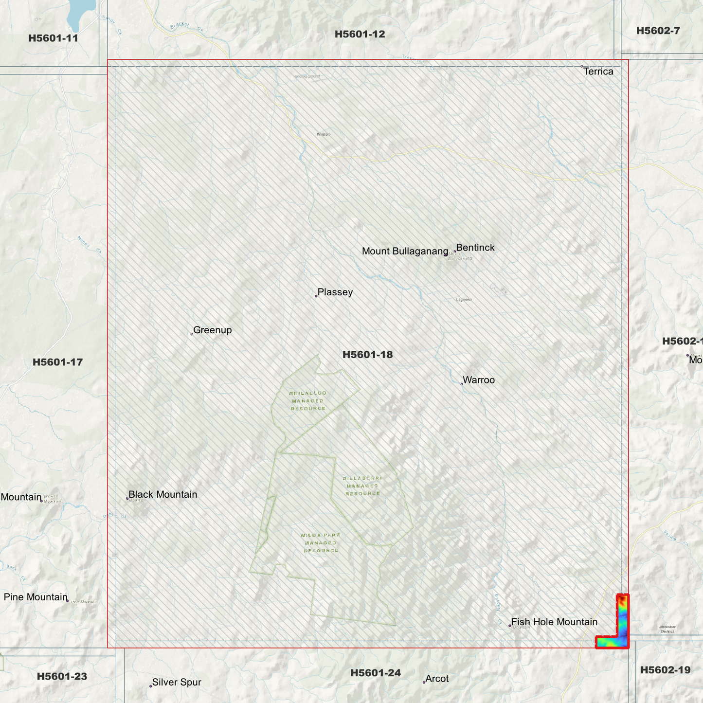 Mount Bullaganang 1m Digital Elevation Model (H5601-18)