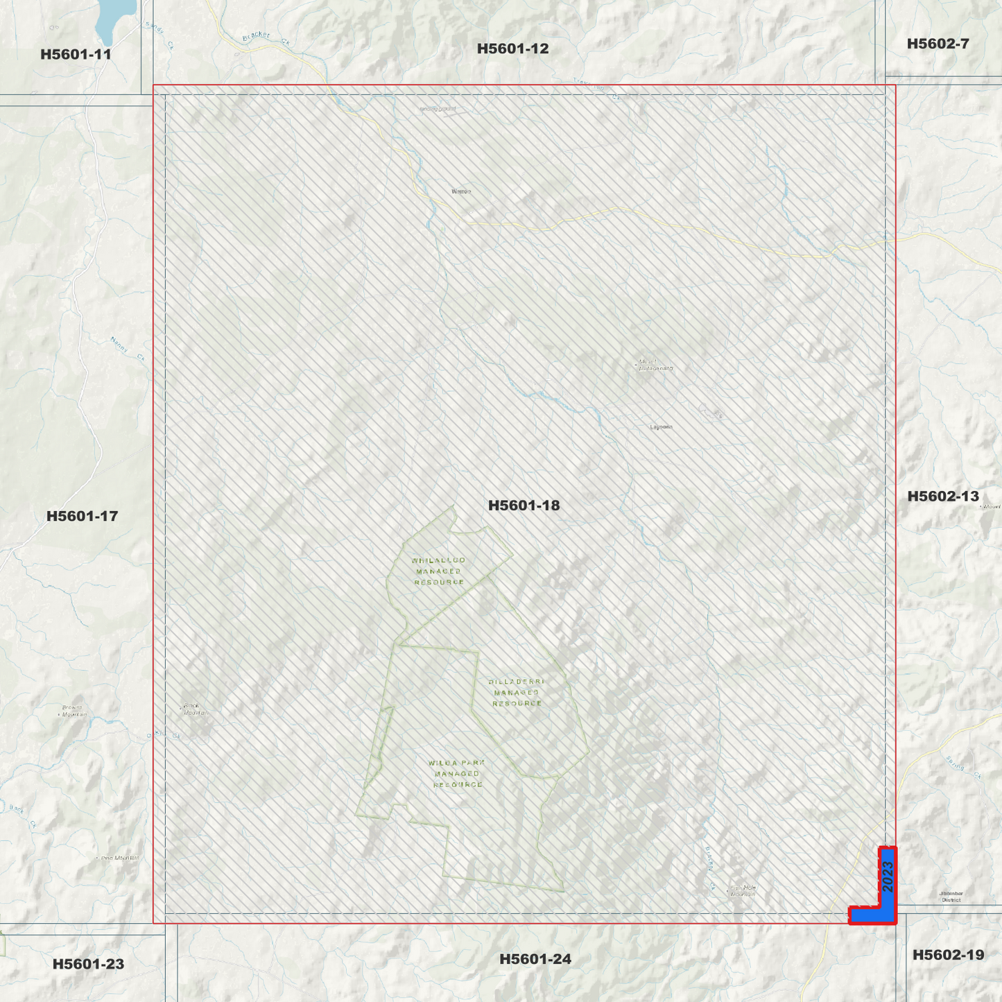 Mount Bullaganang 1m Digital Elevation Model (H5601-18)