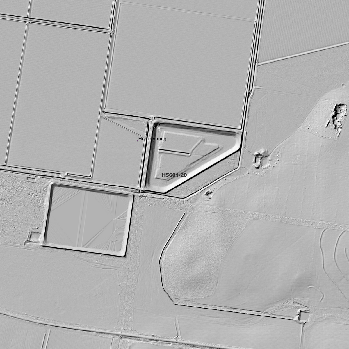 Close-up North Star 1m hillshade showing local terrain detail.
