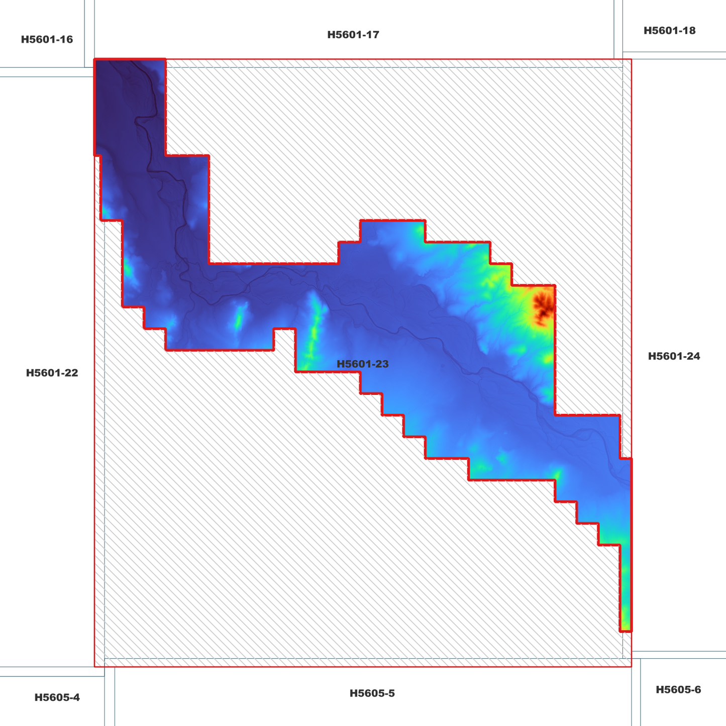 Texas 1m Digital Elevation Model (H5601-23)