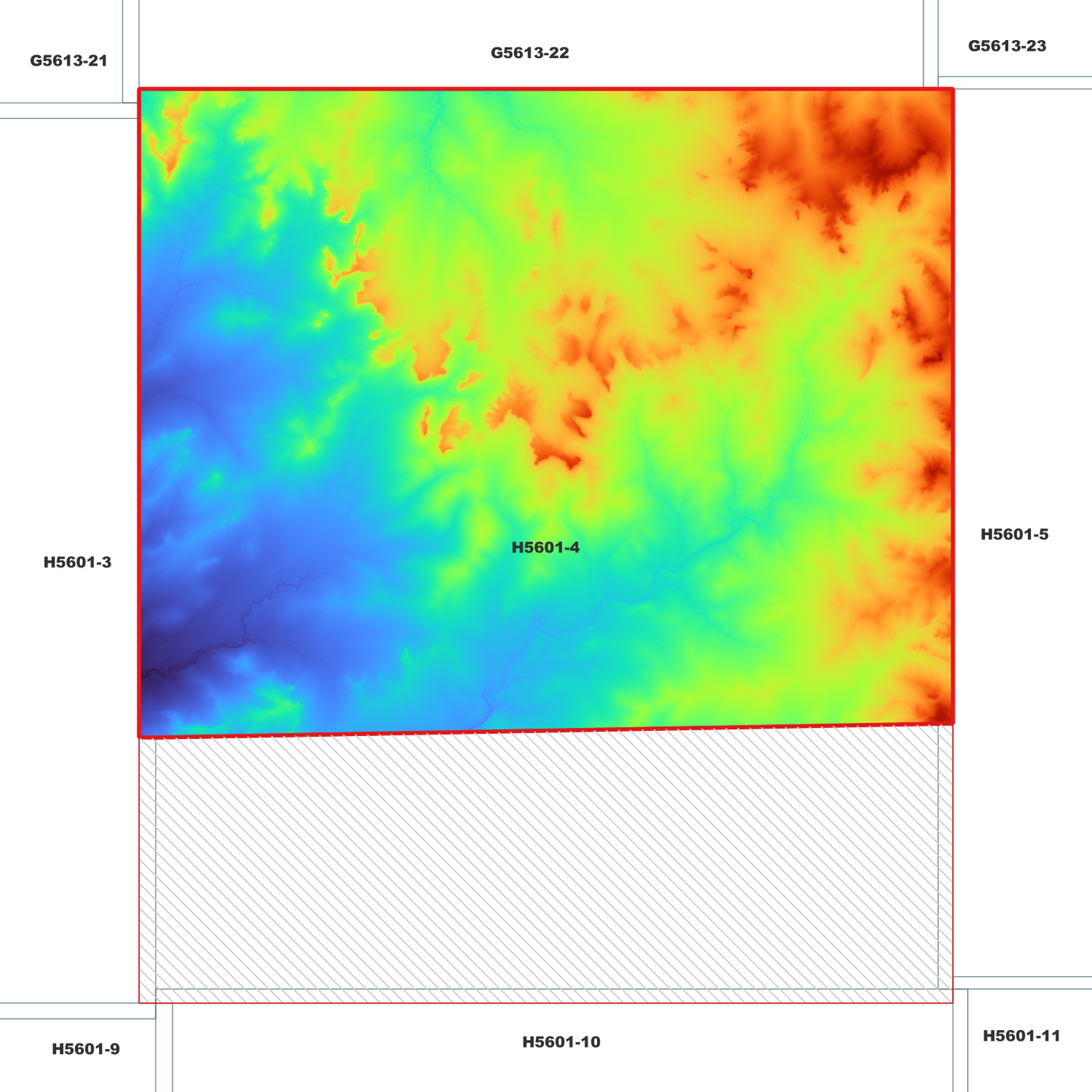 Kindon 1m Digital Elevation Model (H5601-4)