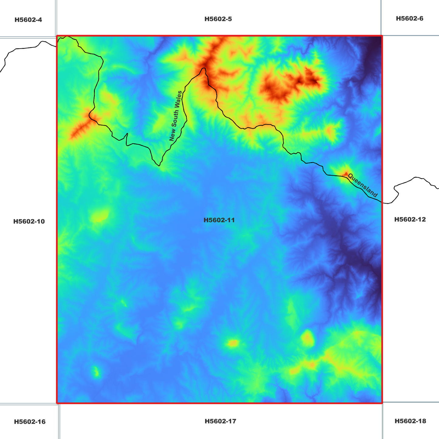 Woodenbong 1m Digital Elevation Model (H5602-11)