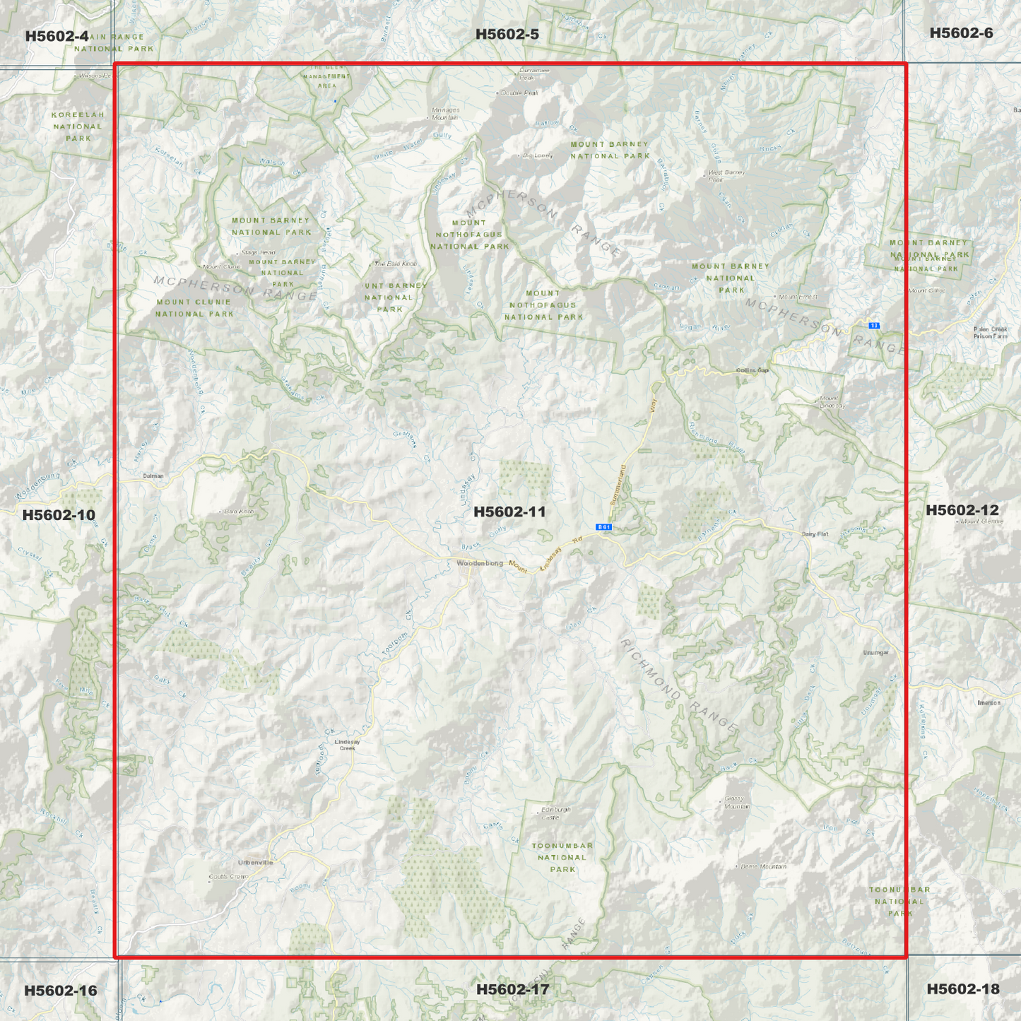 Woodenbong 1m Digital Elevation Model (H5602-11)
