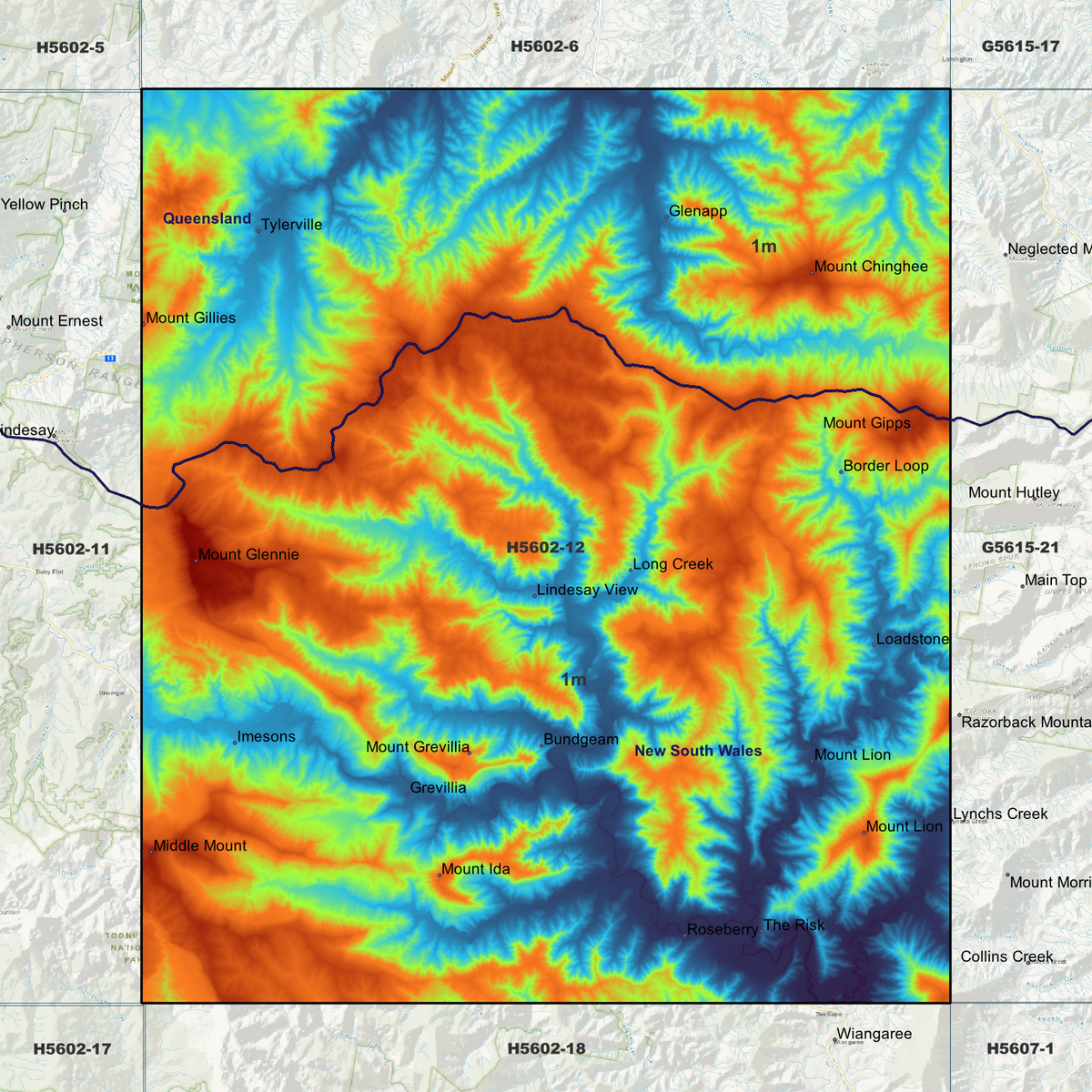 Grevillia 1m Digital Elevation Models (H5602-12)