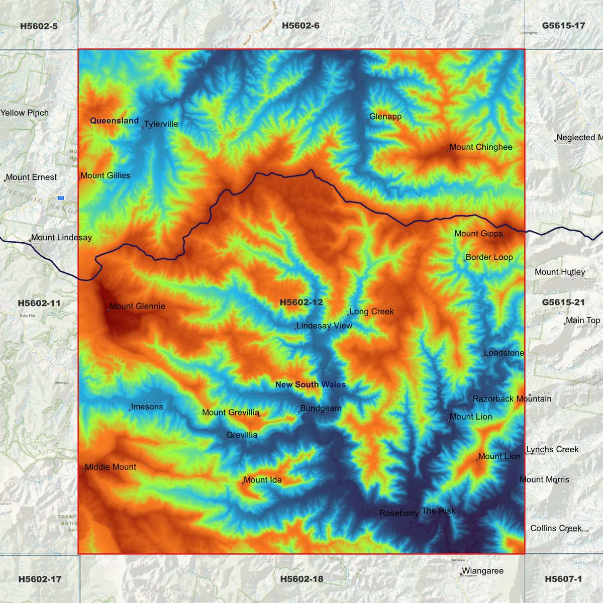 Grevillia 1m Digital Elevation Models (H5602-12)