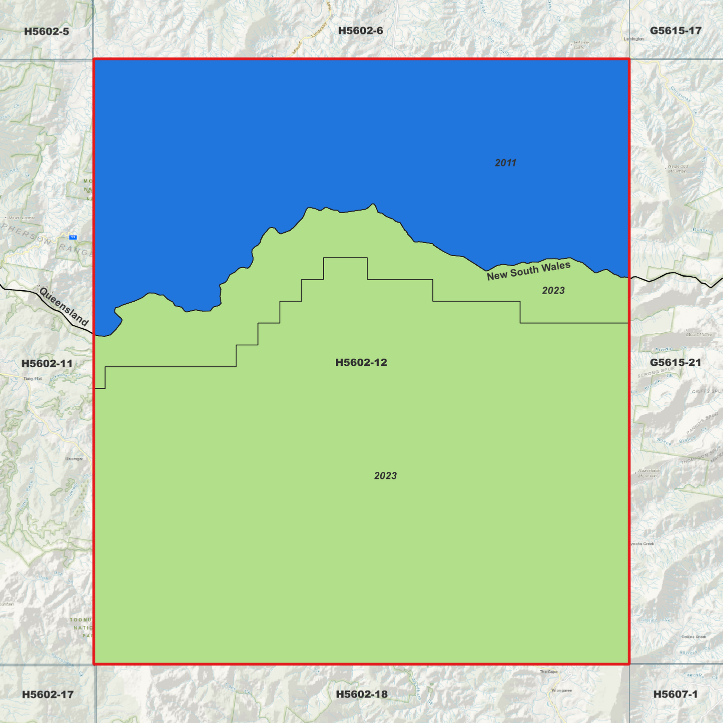 Grevillia 1m Digital Elevation Model (H5602-12)
