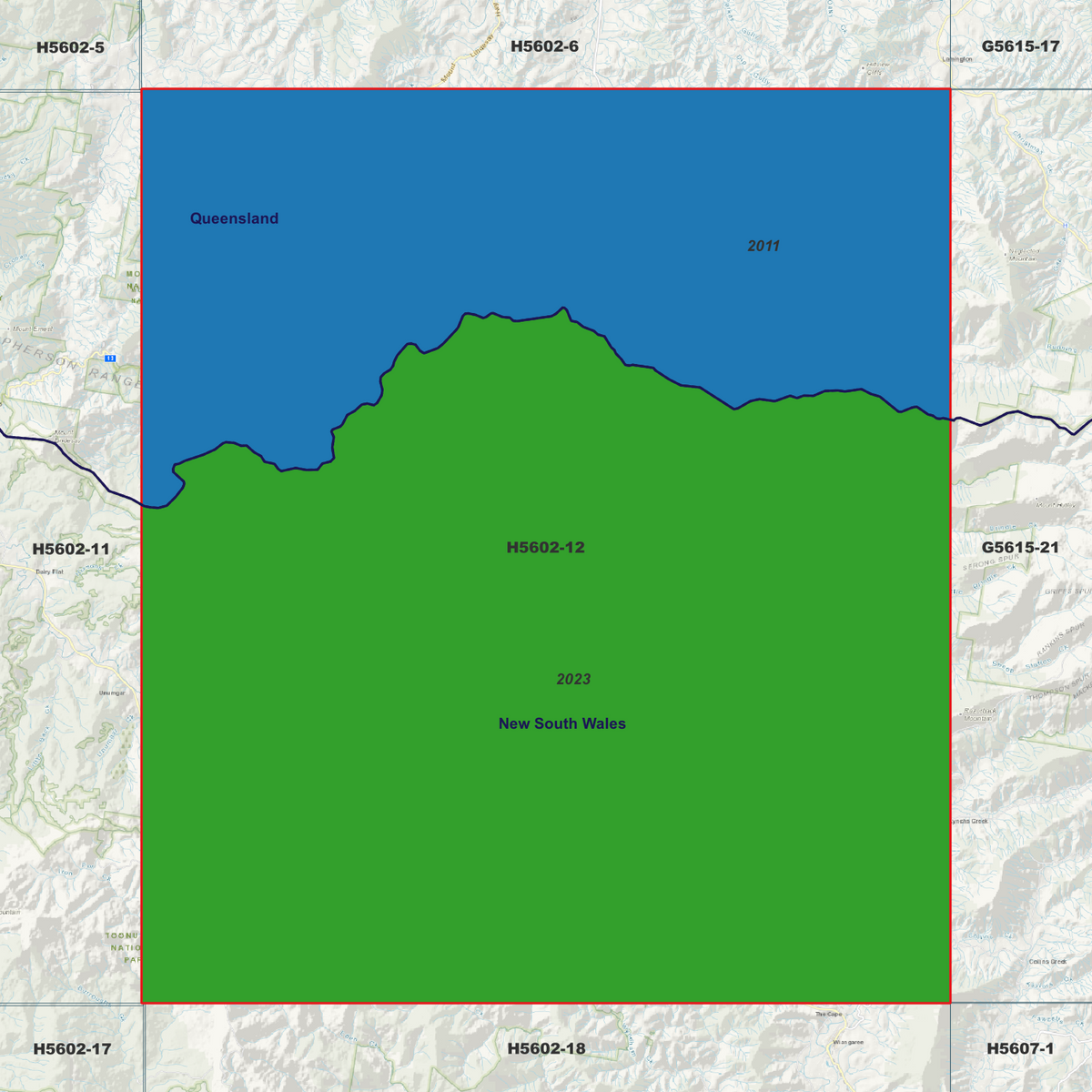 Grevillia 1m Digital Elevation Models (H5602-12)